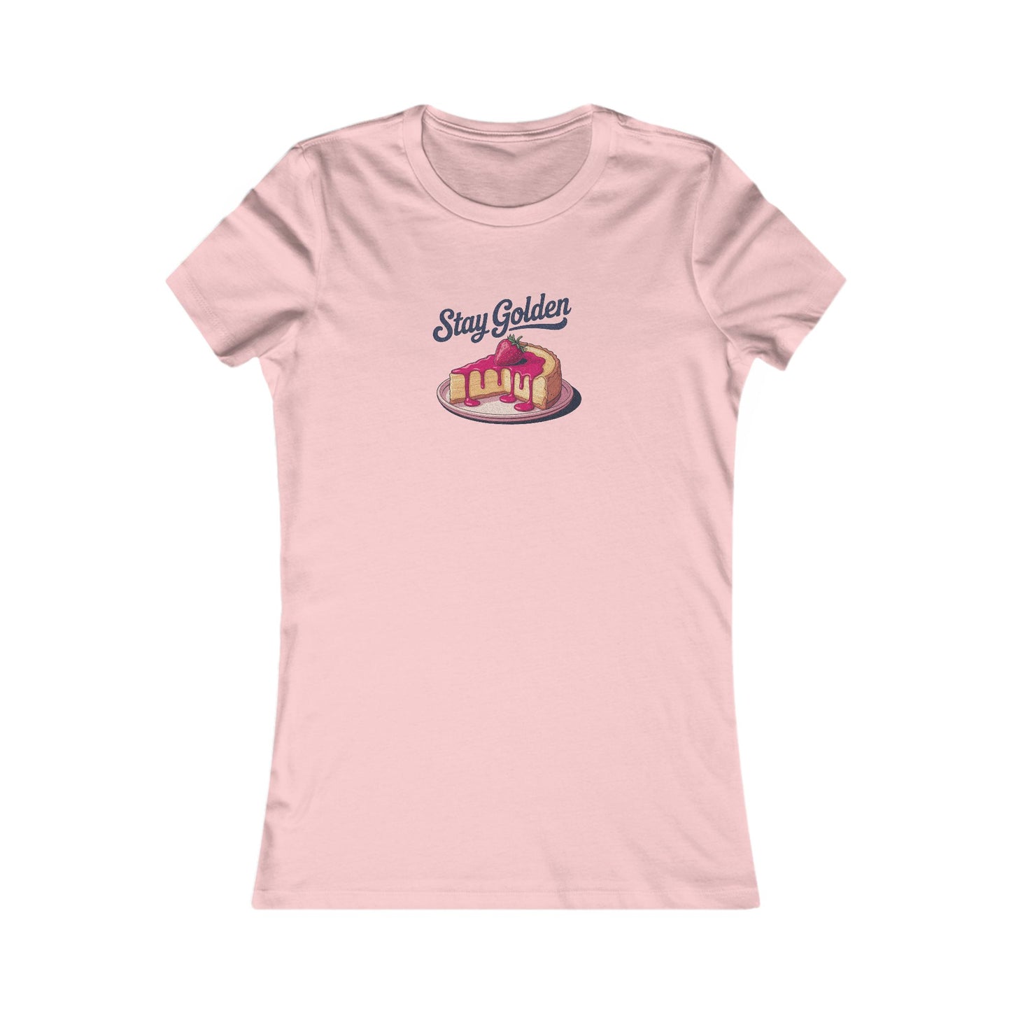 Stay Golden — Retro Cheesecake Graphic Women's Tee (Light)