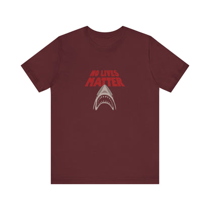 No Lives Matter — Jaws-Inspired Retro Tee (Dark)