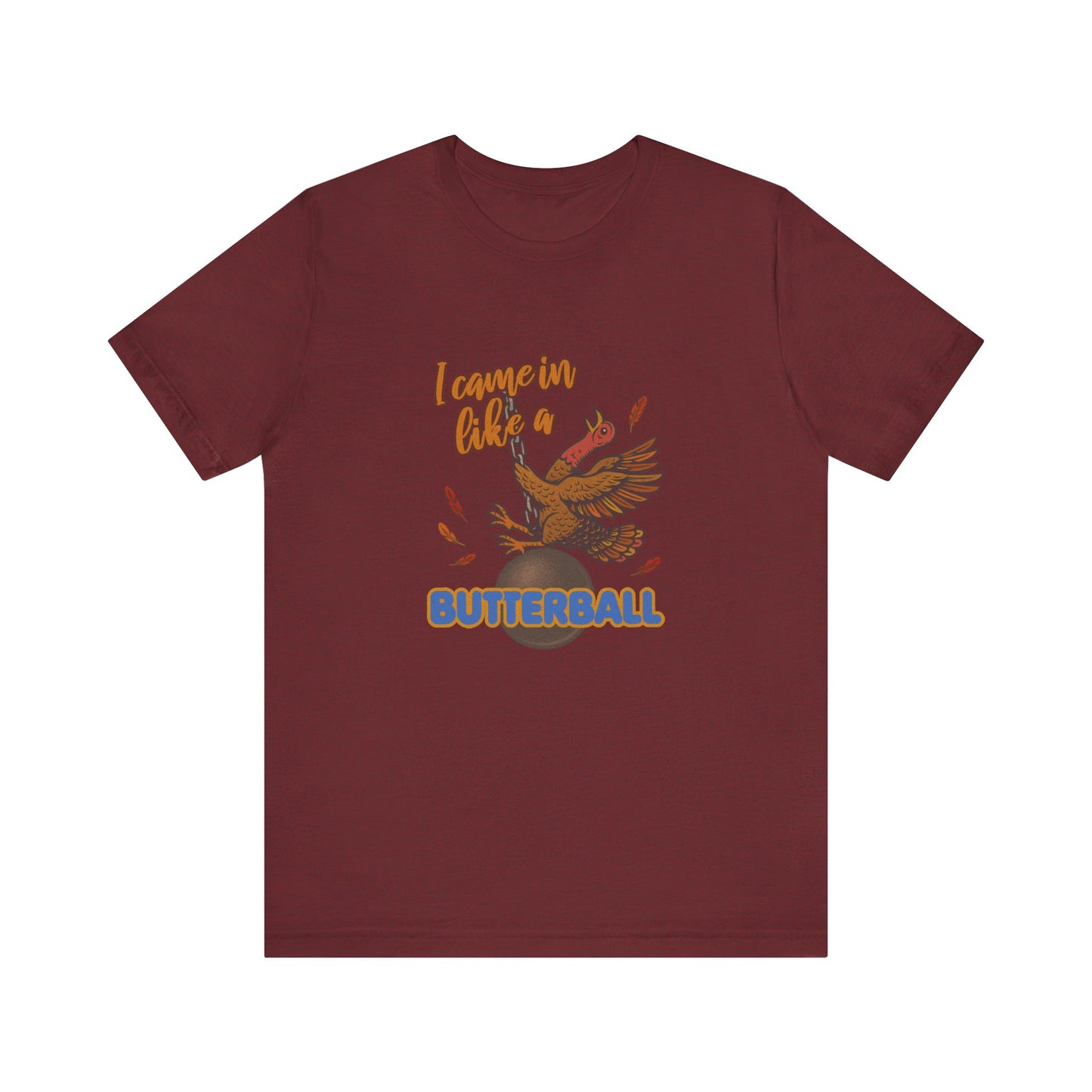 Like a Butterball — Miley Cyrus Thanksgiving Parody Retro Tee (Dark)