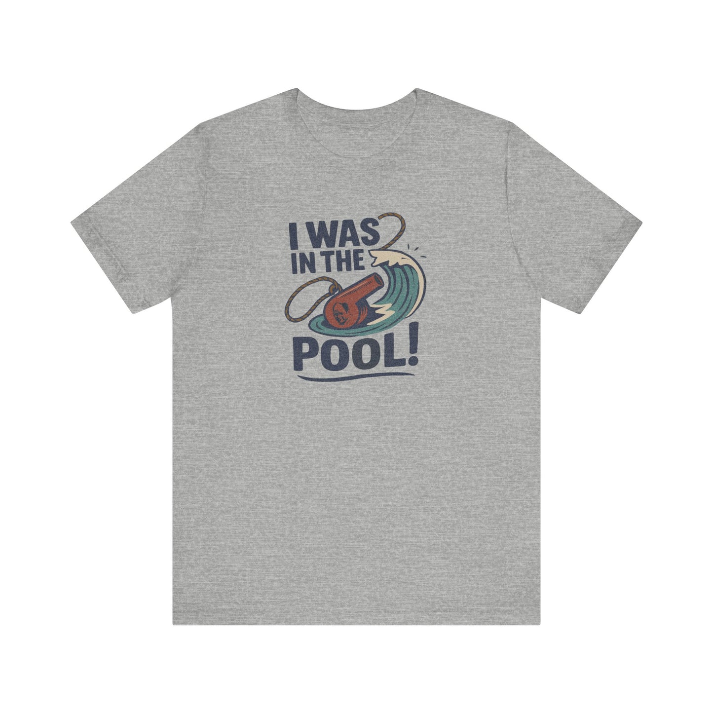 I Was in the Pool! — George Costanza Shrinkage Retro Tee (Light)
