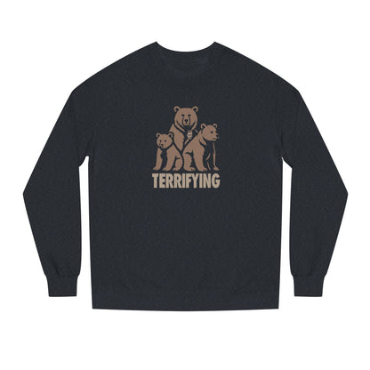 Bears Are Terrifying — Retro Silhouette Sweatshirt (Dark)