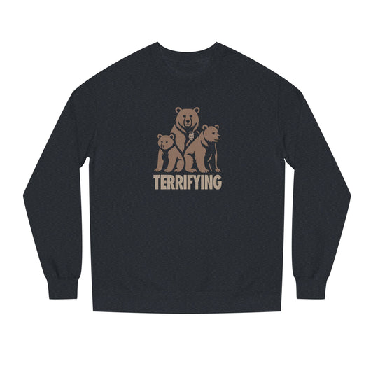 Bears Are Terrifying — Retro Silhouette Sweatshirt (Dark)