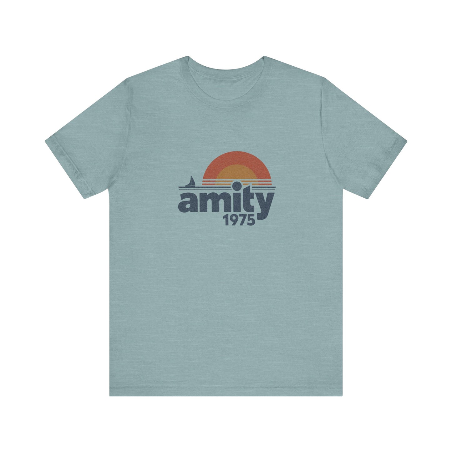 Amity Island 1975 — Jaws-Inspired Retro Tee (Light)