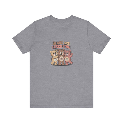 Bears Are Terrifying (Cute Remix) — Retro Tee (Light)