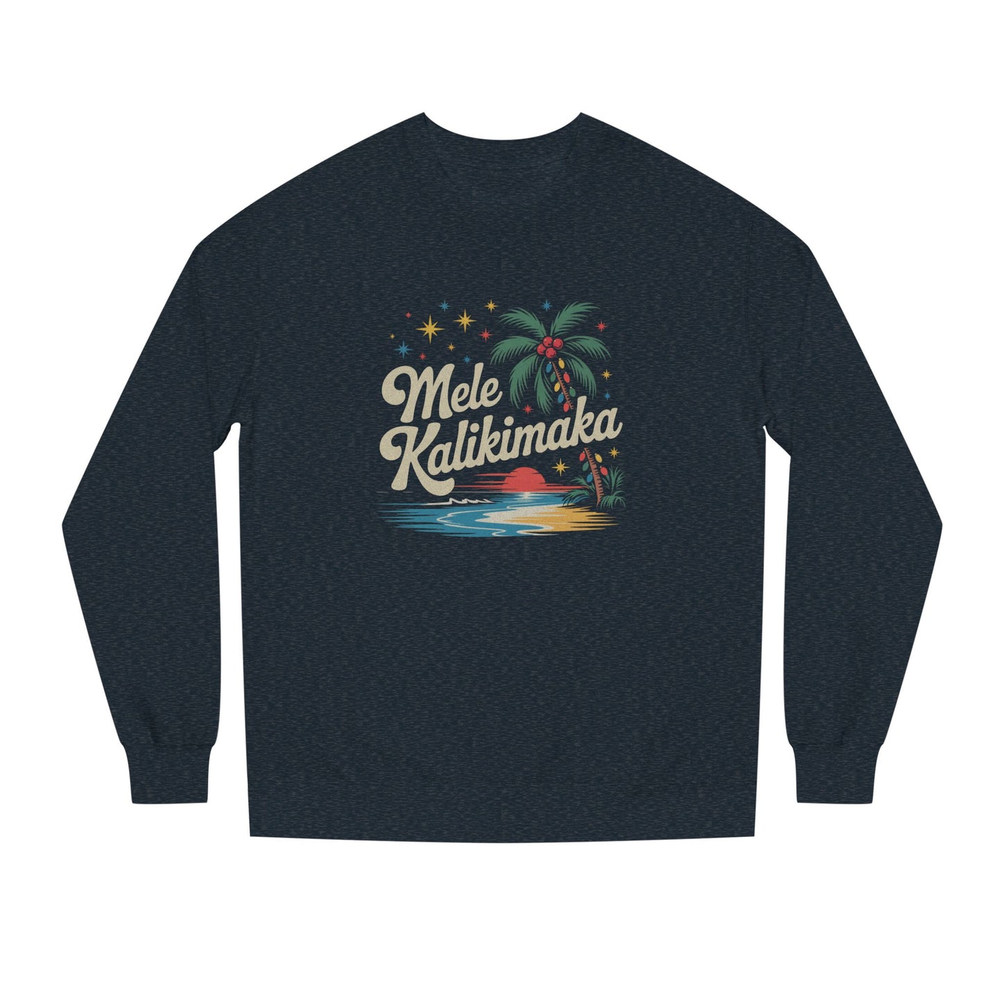 Mele Kalikimaka — Retro Hawaiian Christmas Sweatshirt (Dark)