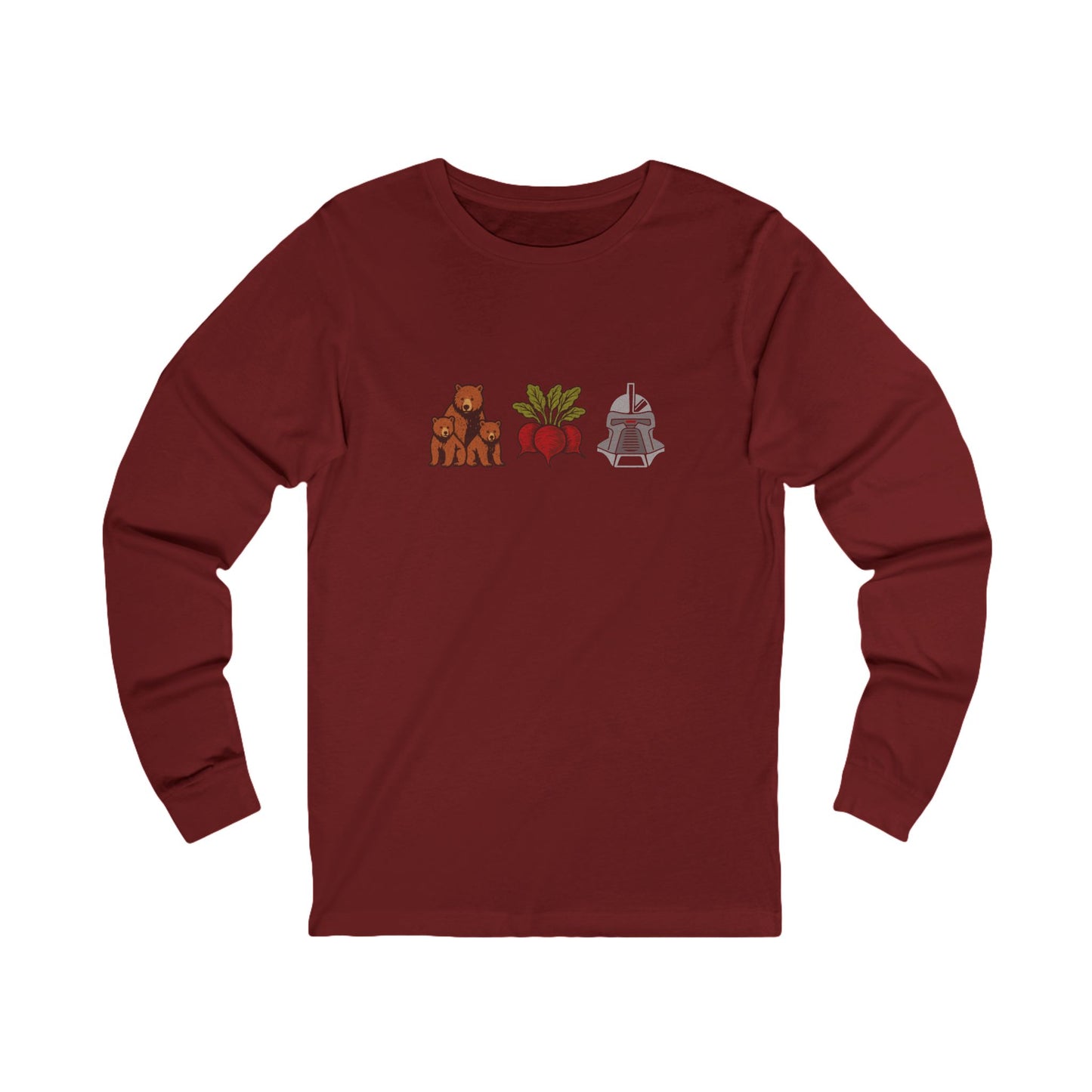Bears, Beets, Battlestar (Icons) — Retro Long Sleeve (Dark)
