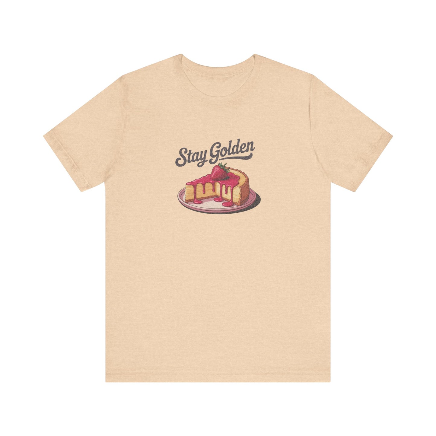 Stay Golden — Retro Cheesecake Graphic Tee (Light)