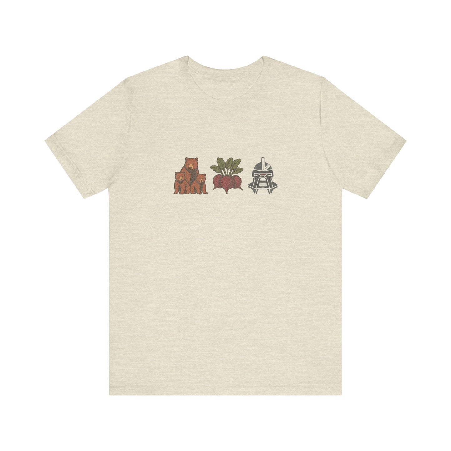 Bears, Beets, Battlestar (Icons) — Retro Tee (Light)