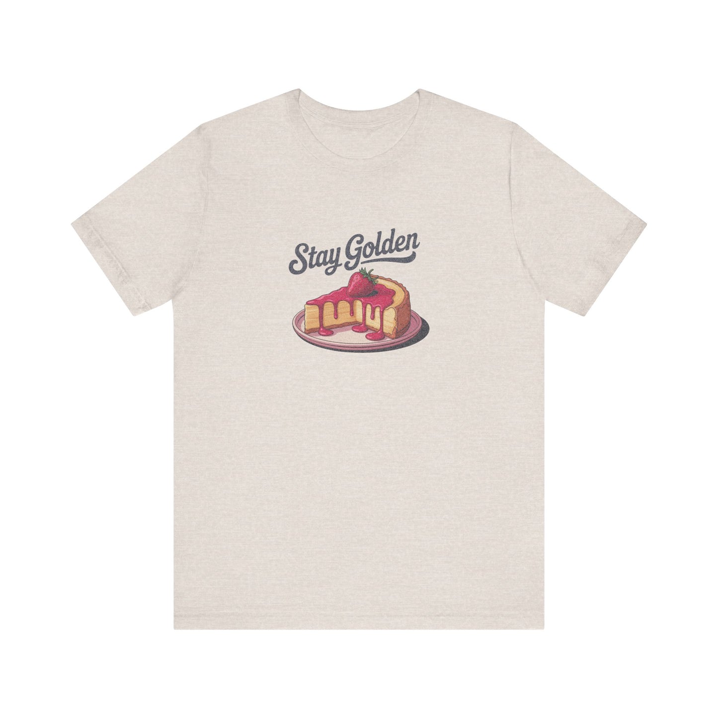 Stay Golden — Retro Cheesecake Graphic Tee (Light)