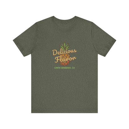 Delicious Flavor — Santa Barbara Pineapple Retro Tee (Dark)