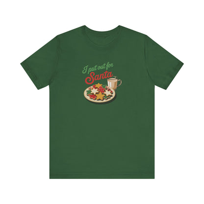 I Put Out for Santa — Retro Christmas Cookies Tee (Dark)