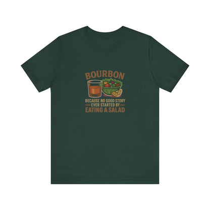 Bourbon > Eating a Salad — Graphic Retro Tee (Dark)