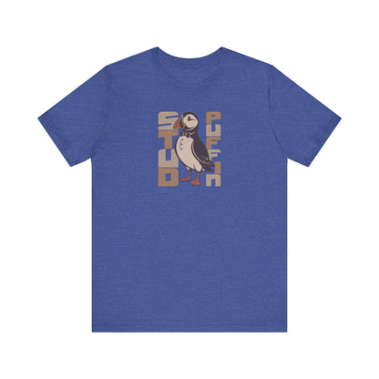 Stud Puffin, Licensed to Chill – Spy-Bird Retro Tee (Dark)