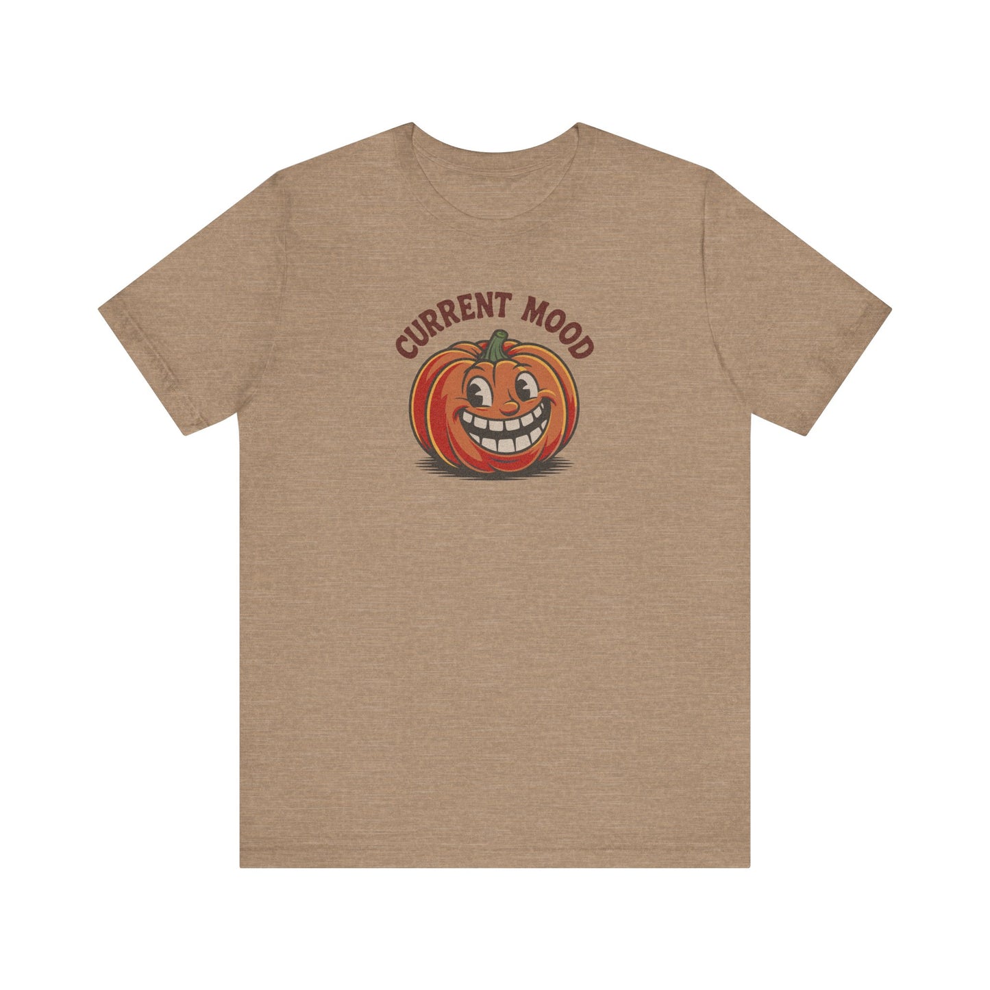 Current Mood (Toothy Jack) — Retro Halloween Tee (Light)