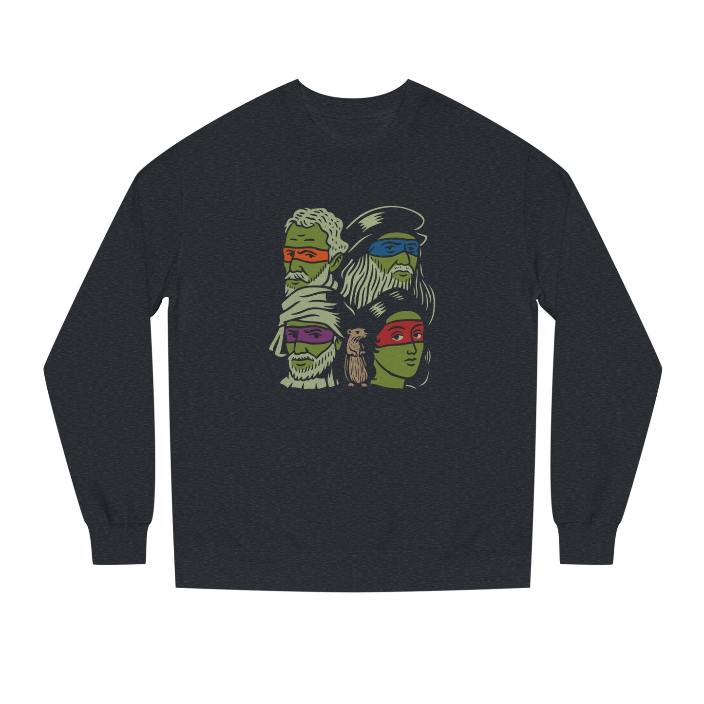 Renaissance Ninja Turtles — TMNT Retro Sweatshirt (Dark)