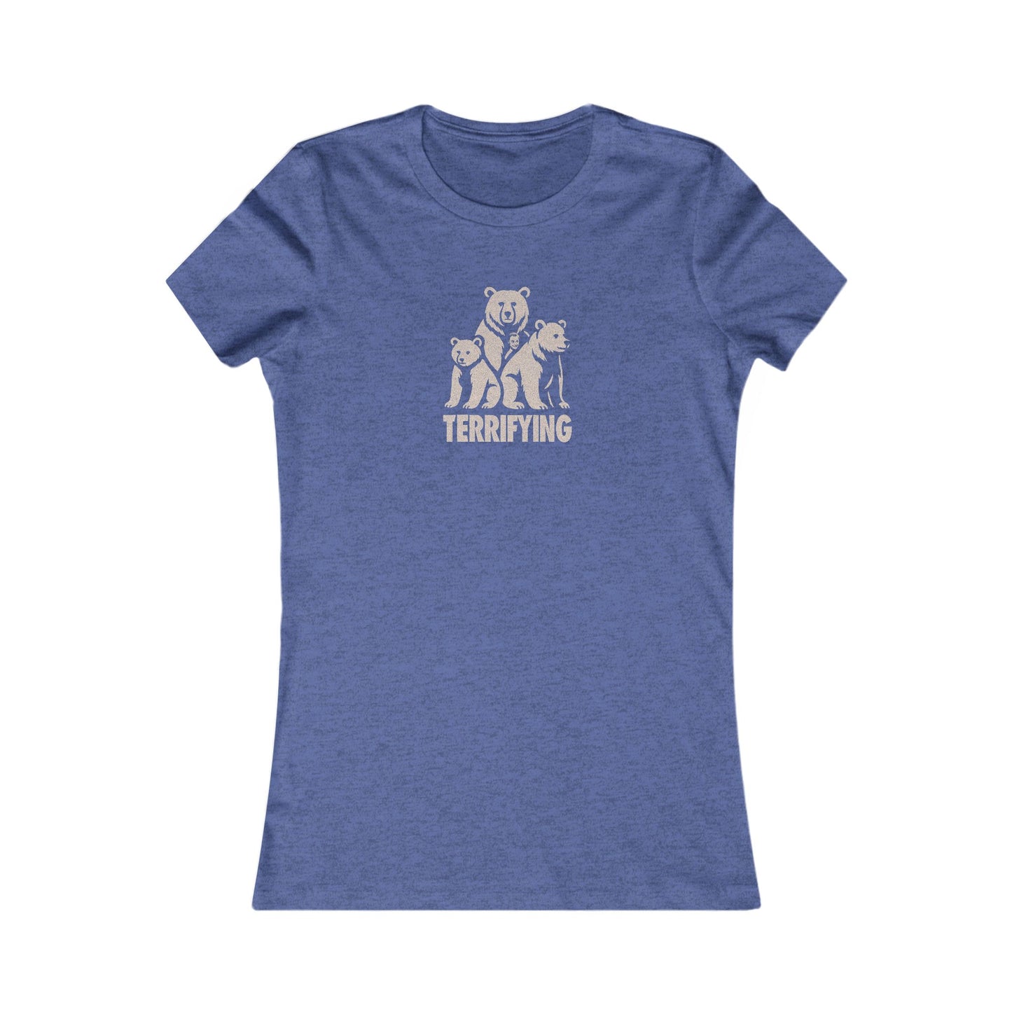 Bears Are Terrifying — Retro Silhouette Women's Tee (Dark)