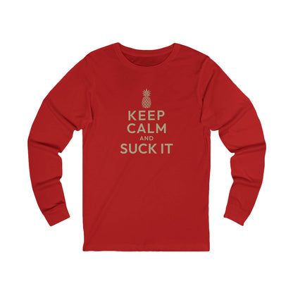 Keep Calm and Suck It — Psych Long Sleeve (Dark)