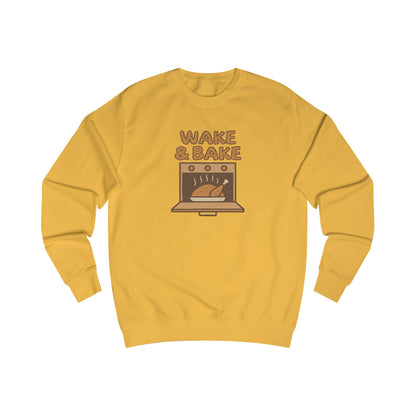 Wake & Bake — Retro Thanksgiving Turkey Sweatshirt (Light)