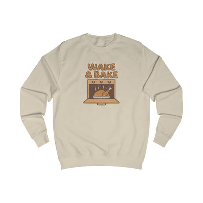Wake & Bake — Retro Thanksgiving Turkey Sweatshirt (Light)