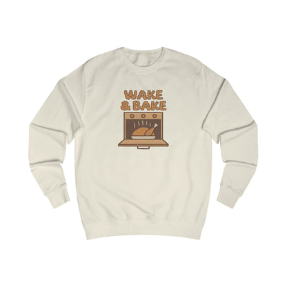 Wake & Bake — Retro Thanksgiving Turkey Sweatshirt (Light)