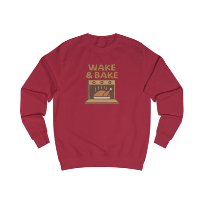 Wake & Bake — Retro Thanksgiving Turkey Sweatshirt (Light)