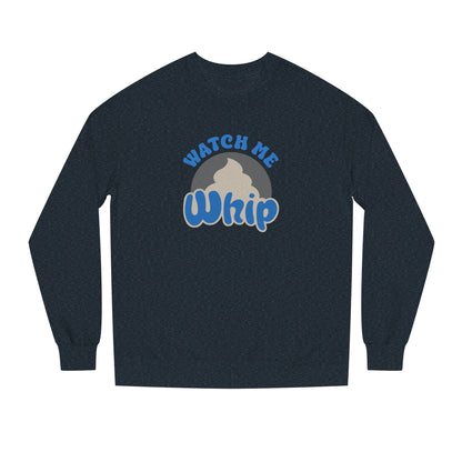 Watch Me Whip — Retro Thanksgiving Graphic Sweatshirt (Dark)