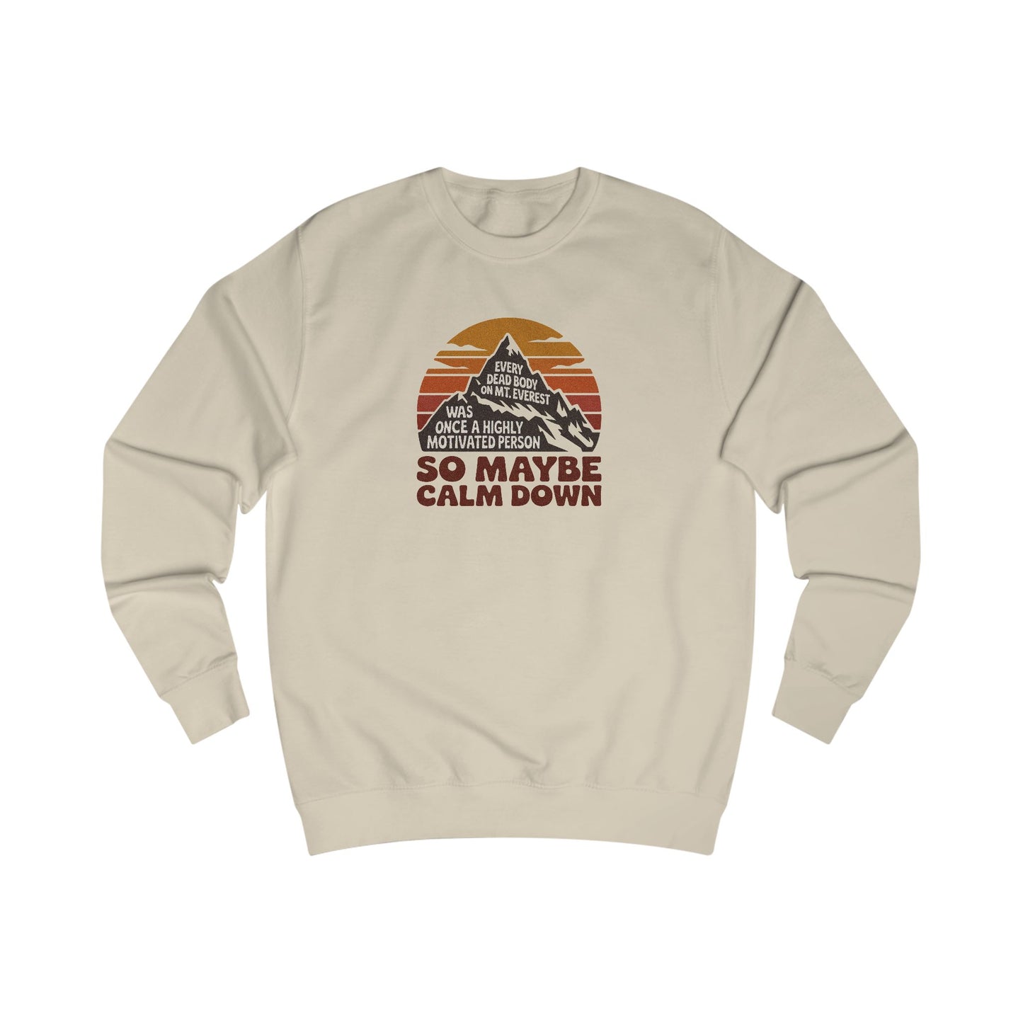 Everything in Moderation (Especially Fitness) – Mount Everest Retro Sweatshirt (Light)