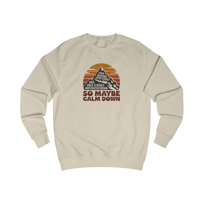 Everything in Moderation (Especially Fitness) – Mount Everest Retro Sweatshirt (Light)