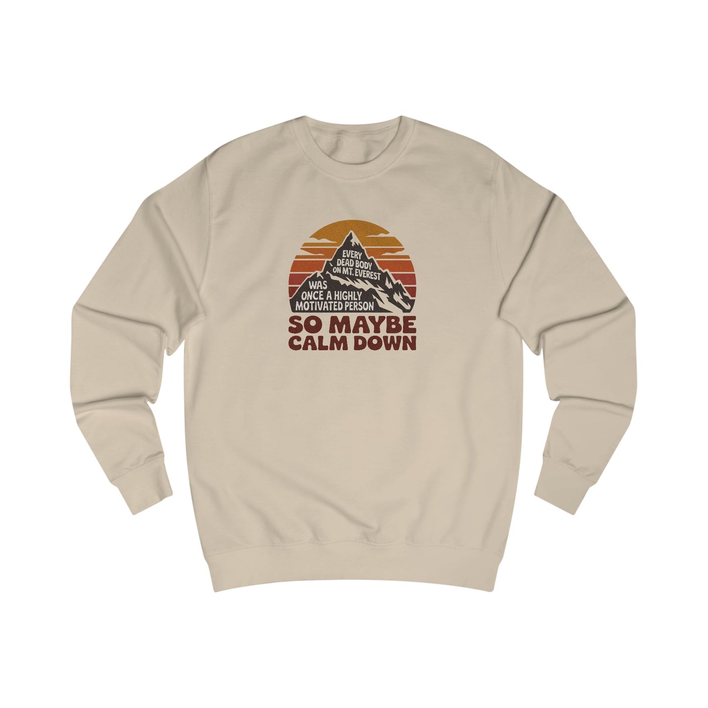 Everything in Moderation (Especially Fitness) – Mount Everest Retro Sweatshirt (Light)