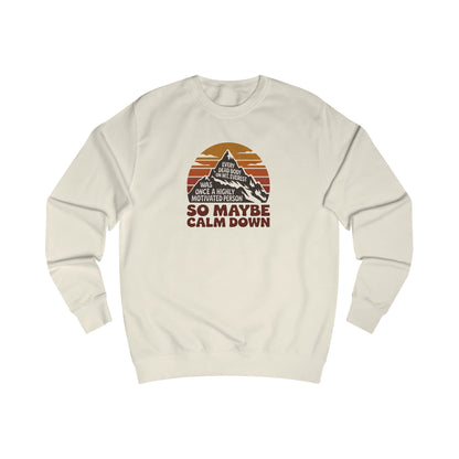 Everything in Moderation (Especially Fitness) – Mount Everest Retro Sweatshirt (Light)