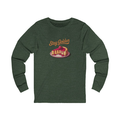 Stay Golden — Retro Cheesecake Graphic Long Sleeve (Dark)