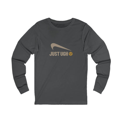 Just Ugh 😒 Athletic Parody — Retro Workout Long Sleeve (Dark)