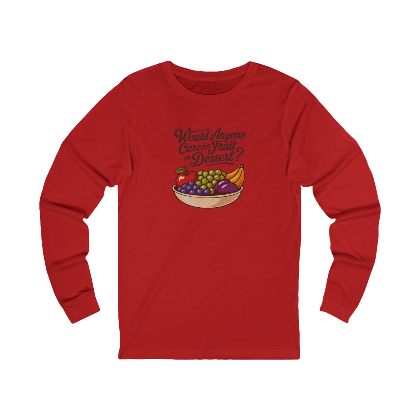 Would Anyone Care for Fruit or Dessert? — Clue Retro Long Sleeve (Light)