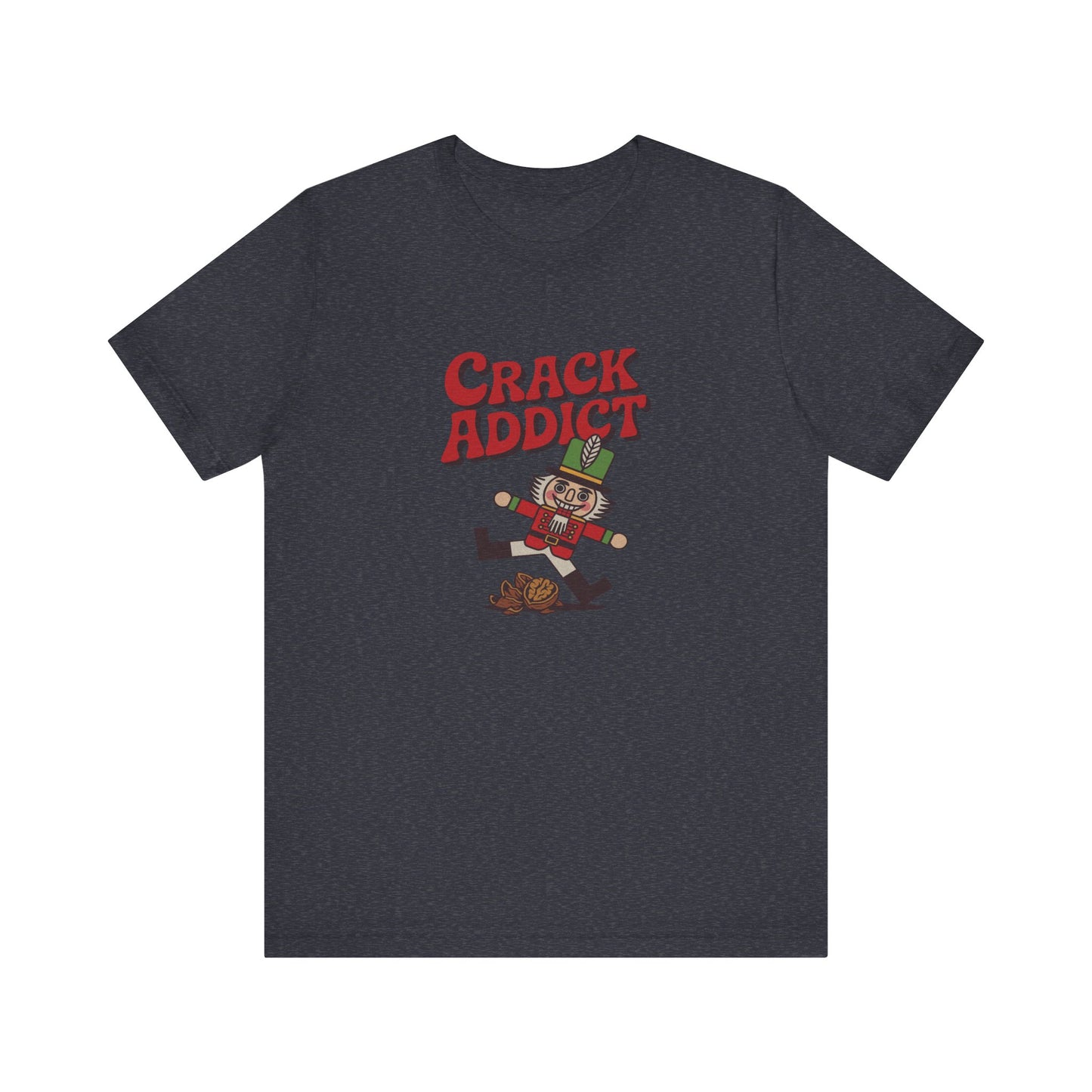 Crack Addict Nutcracker (Unhinged Remix) — Retro Tee (Dark)