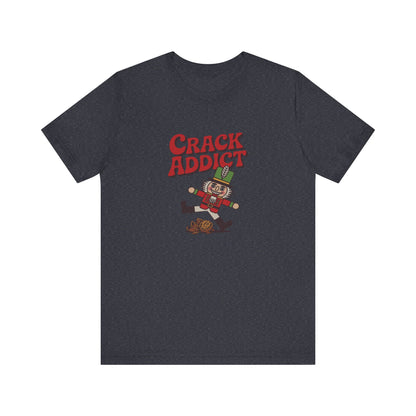 Crack Addict Nutcracker (Unhinged Remix) — Retro Tee (Dark)