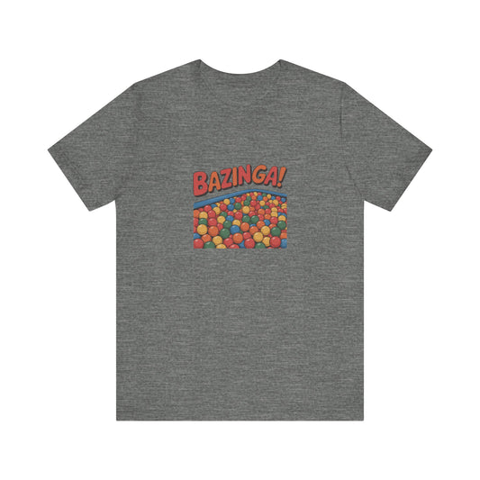 Bazinga! Ball Pit — Big Bang Theory Retro Tee (Light)