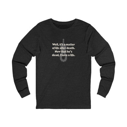 Now That He’s Dead, I Have a Life — Clue Retro Long Sleeve (Dark)