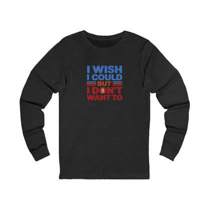 I Wish I Could, But I Don't Want To — Phoebe Buffay Retro Long Sleeve (Dark)