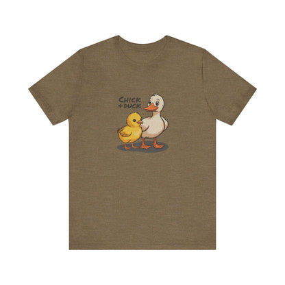 The Chick and the Duck — Friends Retro Tee (Light)