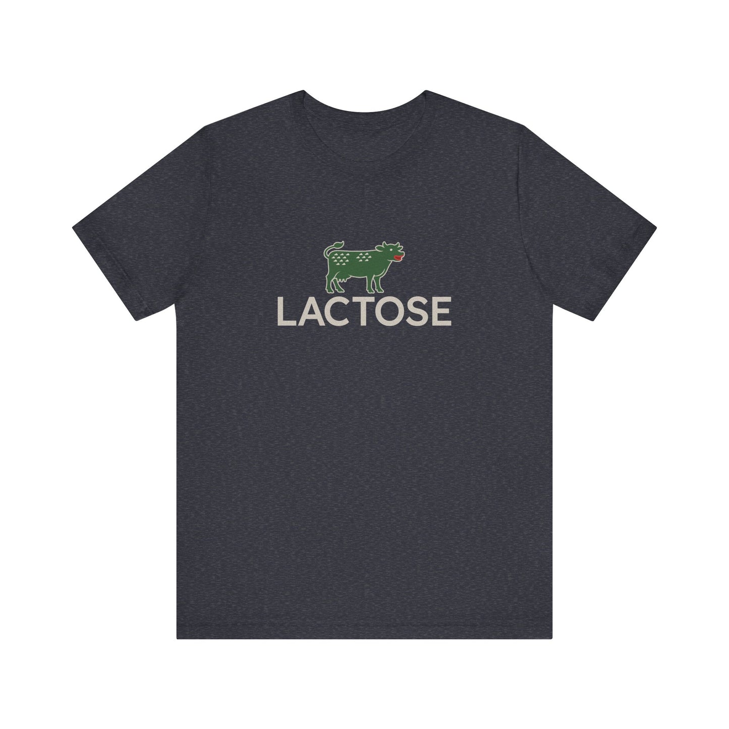 Life is a Beautiful… Typo – LACTOSE Logo Parody Retro Tee (Dark)