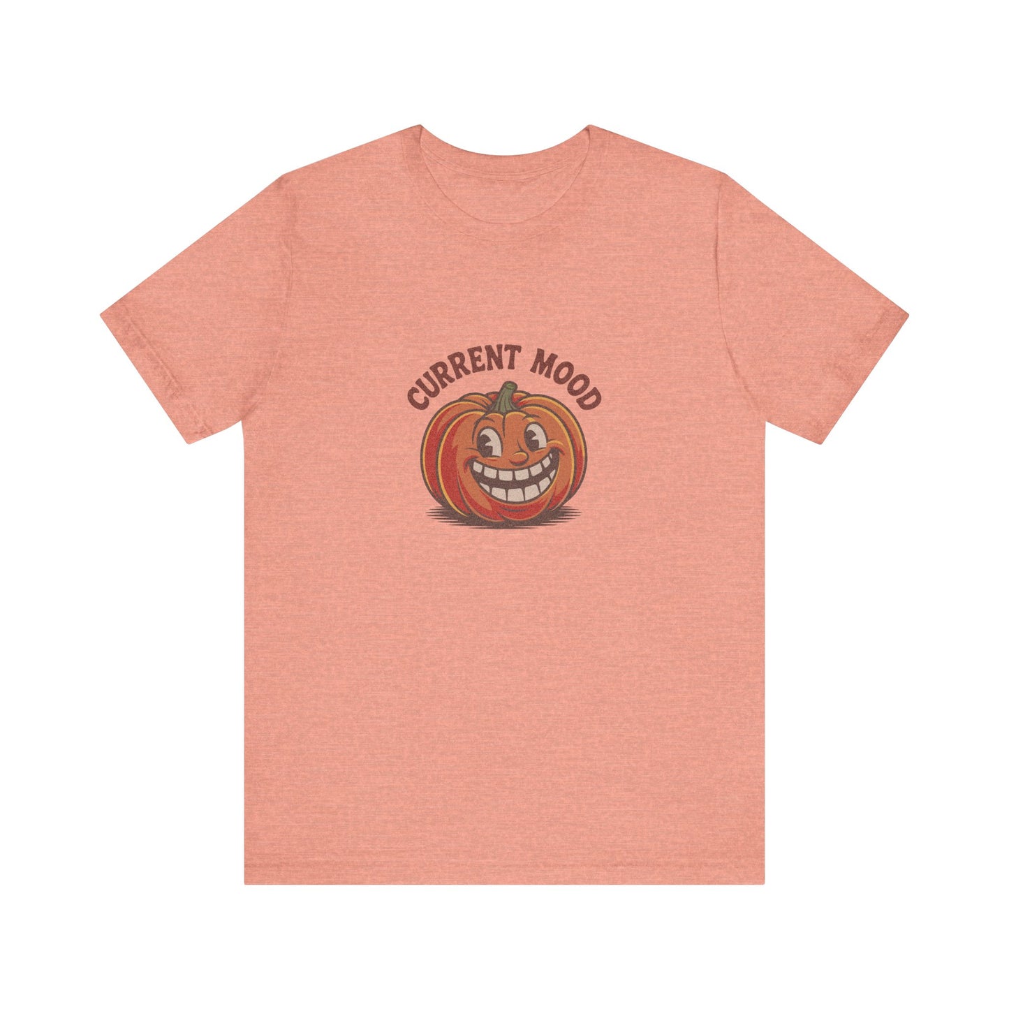 Current Mood (Toothy Jack) — Retro Halloween Tee (Light)