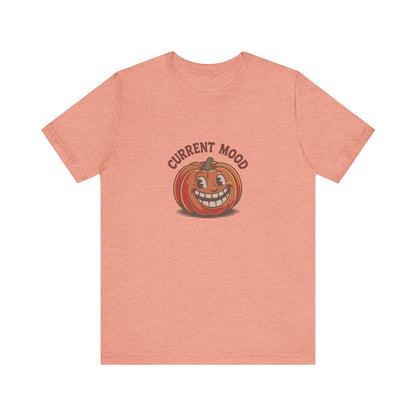 Current Mood (Toothy Jack) — Retro Halloween Tee (Light)