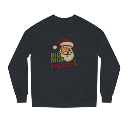 Big Nick Energy — Retro Santa Christmas Sweatshirt (Dark)