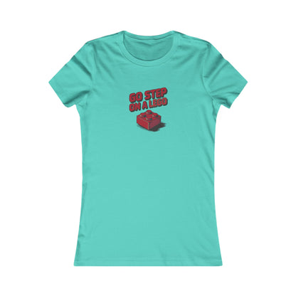 Go Step on a LEGO — Red Plastic Brick Retro Women's Tee (Light)