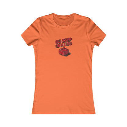 Go Step on a LEGO — Red Plastic Brick Retro Women's Tee (Light)