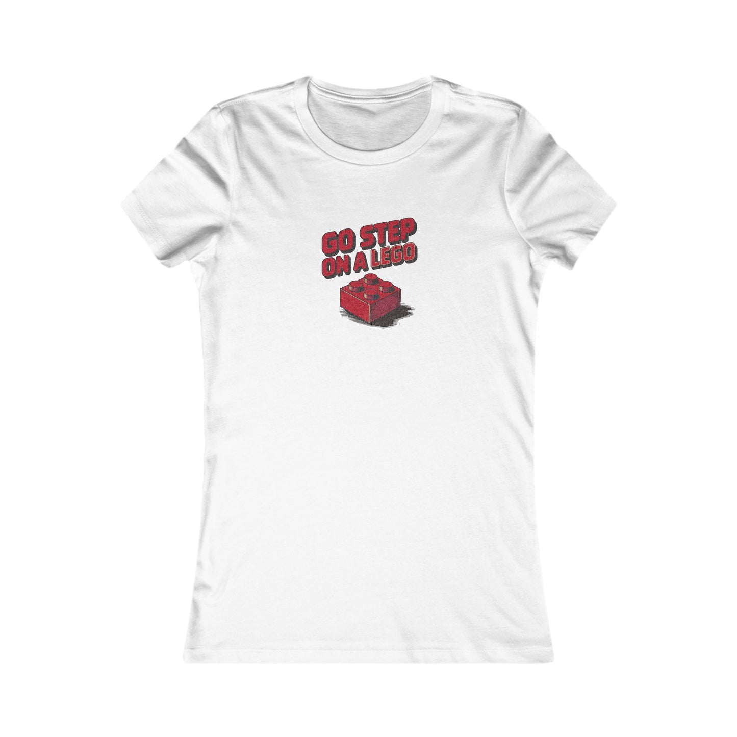 Go Step on a LEGO — Red Plastic Brick Retro Women's Tee (Light)