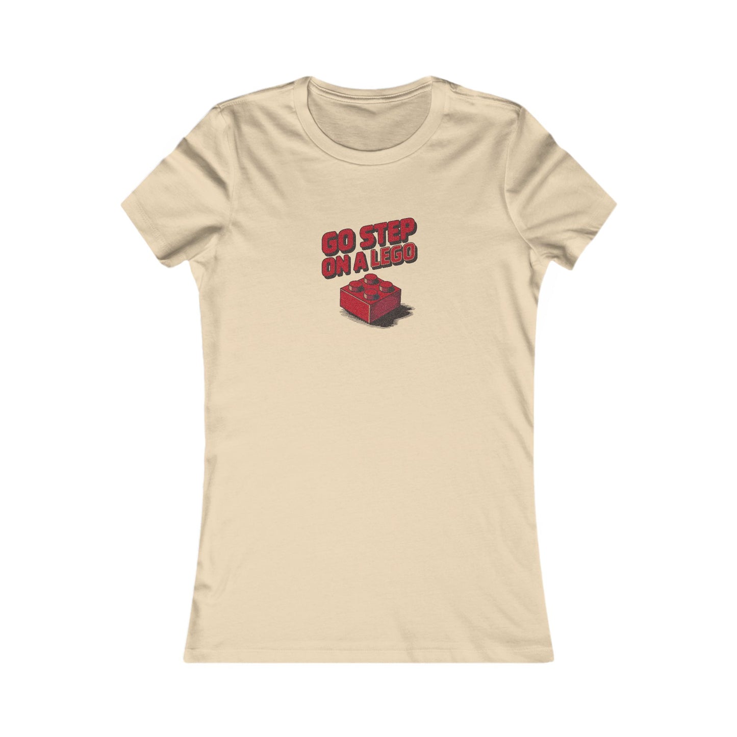 Go Step on a LEGO — Red Plastic Brick Retro Women's Tee (Light)