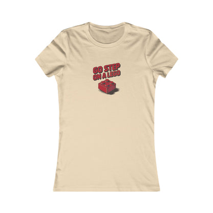 Go Step on a LEGO — Red Plastic Brick Retro Women's Tee (Light)