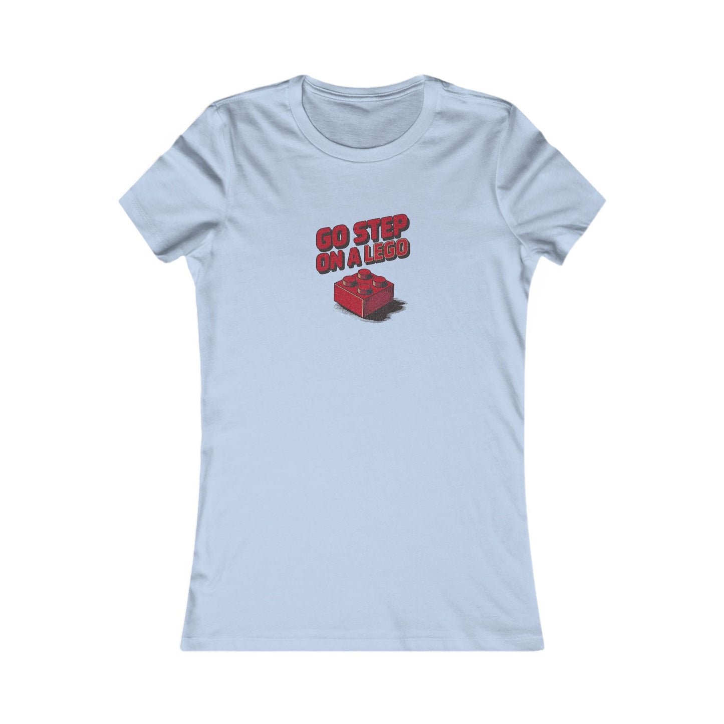 Go Step on a LEGO — Red Plastic Brick Retro Women's Tee (Light)
