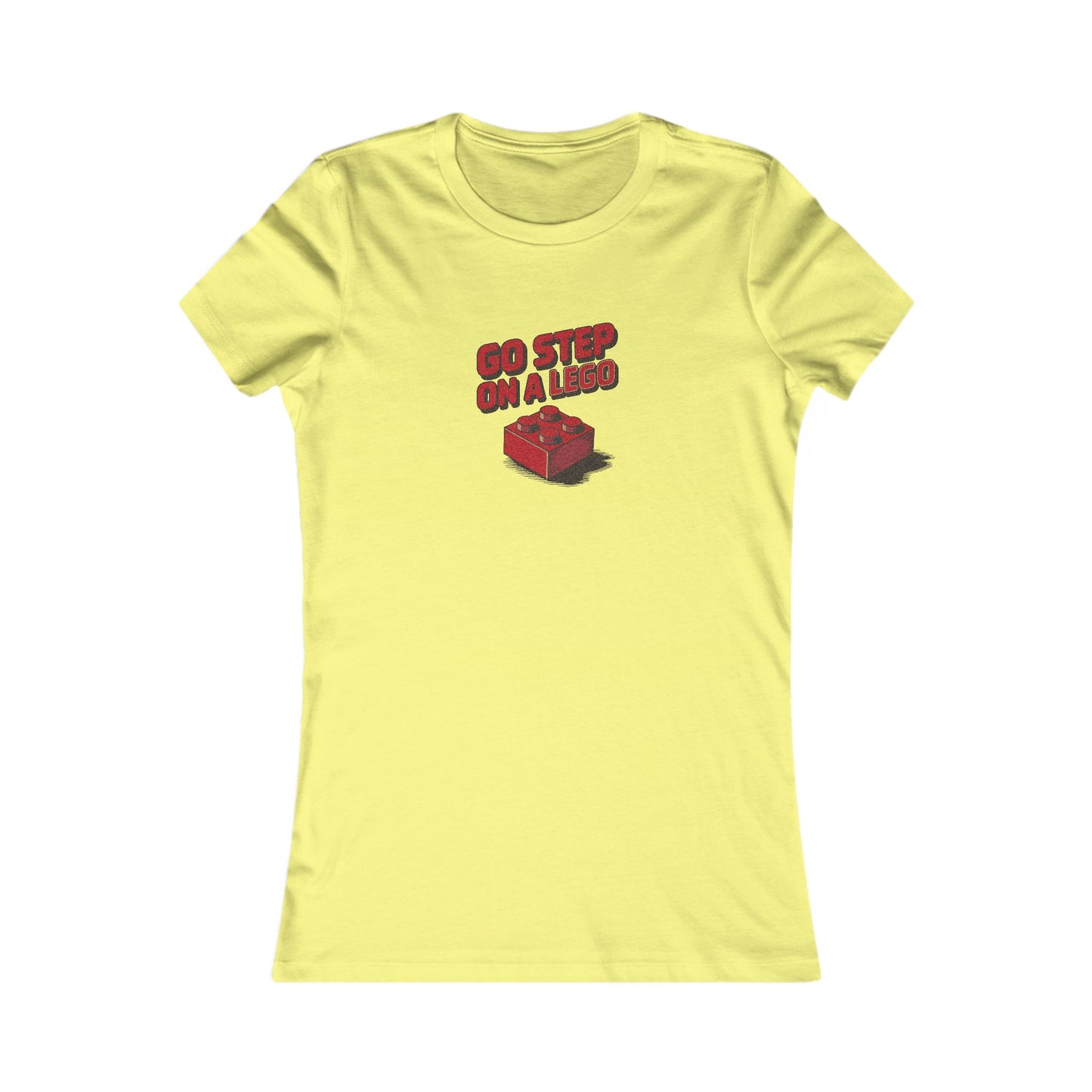 Go Step on a LEGO — Red Plastic Brick Retro Women's Tee (Light)